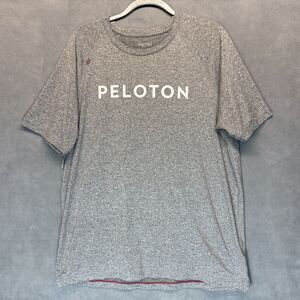 RHONE PELOTON Mens T-Shirt Size XL Crew Neck Short Sleeve Heather Gray